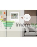 Термометър часовник LCD метеорологична станция с хигрометър